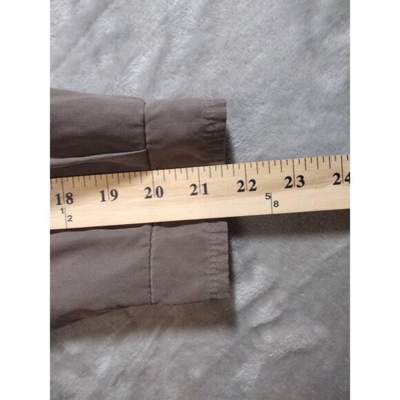 London Fog Mens Jacket Full Zip Long Sleeves Light Gray Inside Pockets Size M - Picture 15 of 15